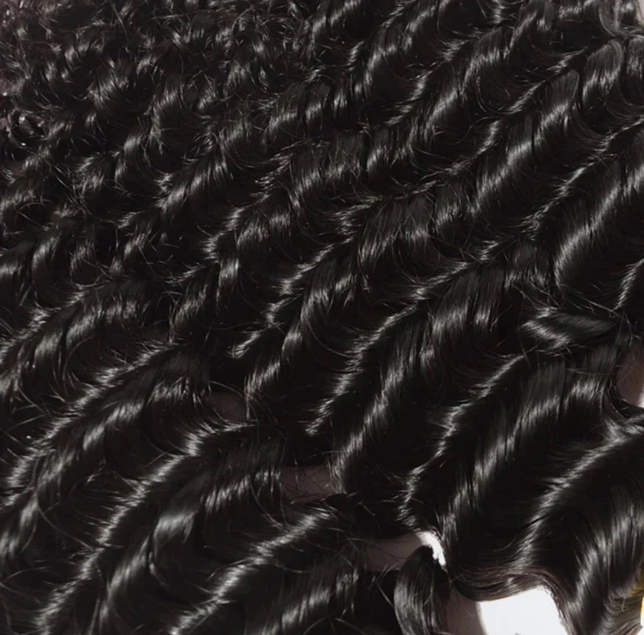 10 inch Deep Curly Virgin Brazilian Hair 1b