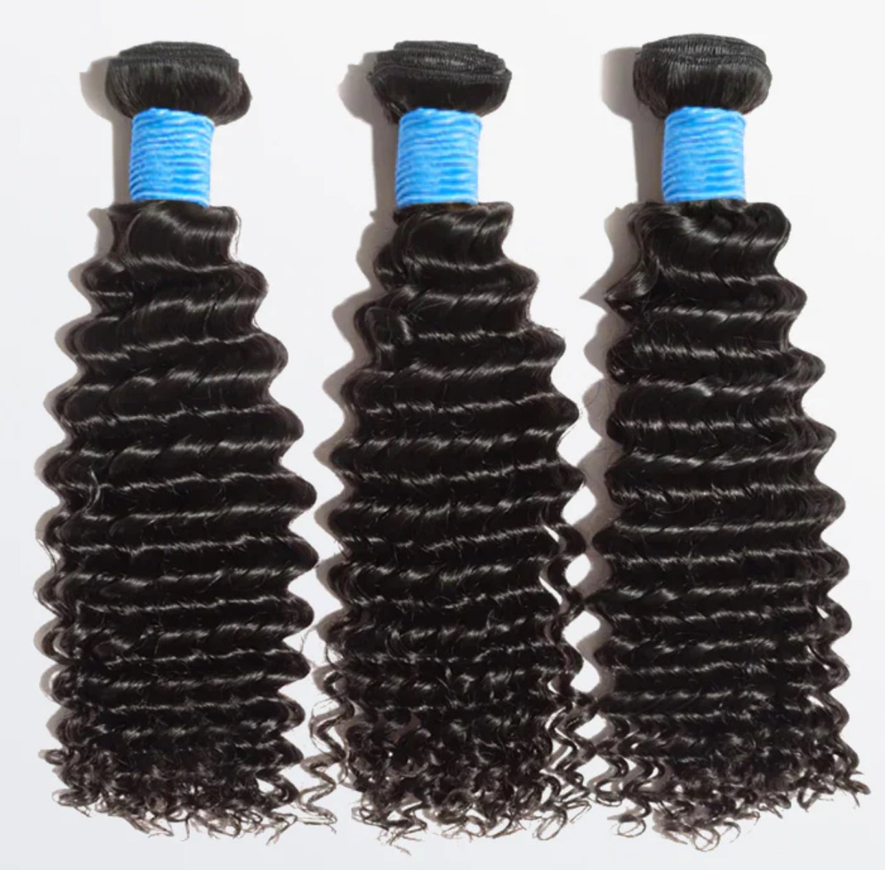 10 inch Deep Curly Virgin Brazilian Hair 1b