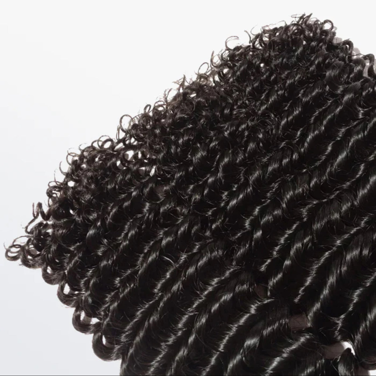 10 inch Deep Curly Virgin Brazilian Hair 1b