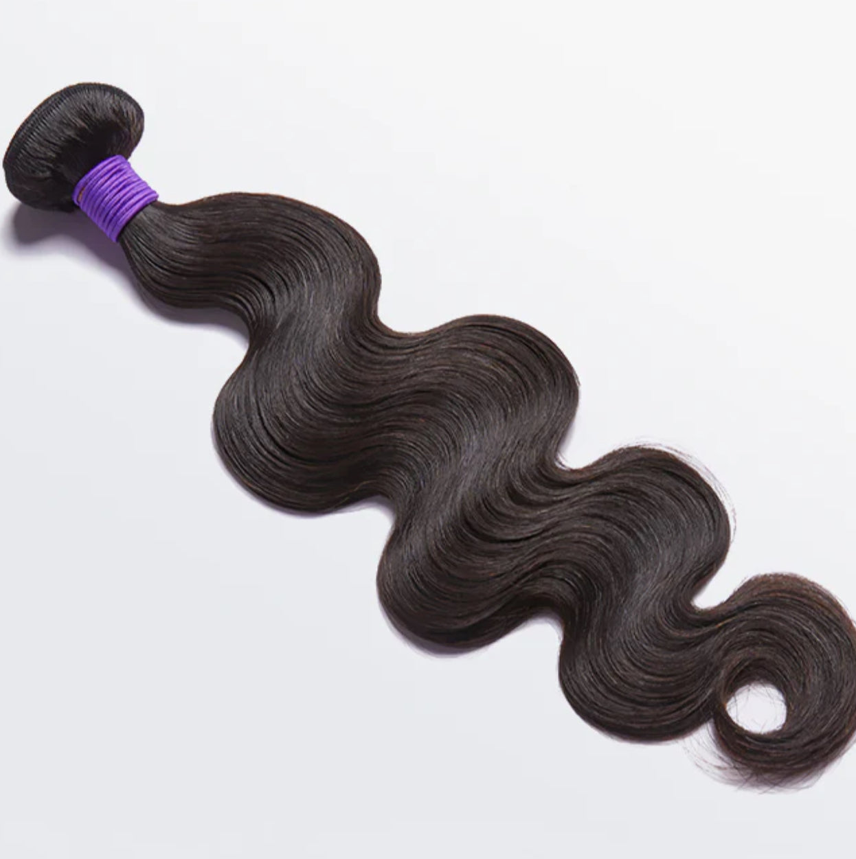 TWO 12 Inch 12A Premium Raw Indian Hair Body Wavy #1B Natural Black Bundles