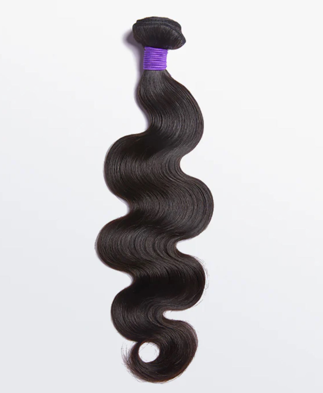 TWO 12 Inch 12A Premium Raw Indian Hair Body Wavy #1B Natural Black Bundles